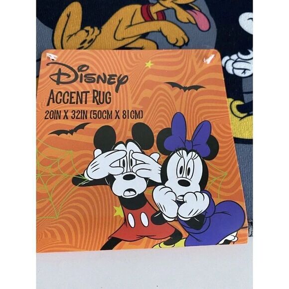 Disney Mickey Mouse And Friends Halloween Accent Rug 20" x 32" Soft Texture NEW - Picture 6 of 9